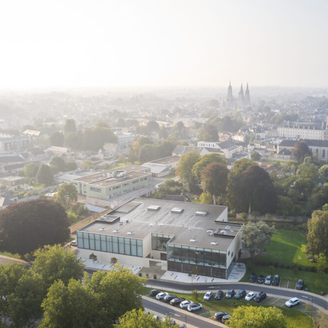 Vue aérienne par drone, photographiée par Antoine Mercusot